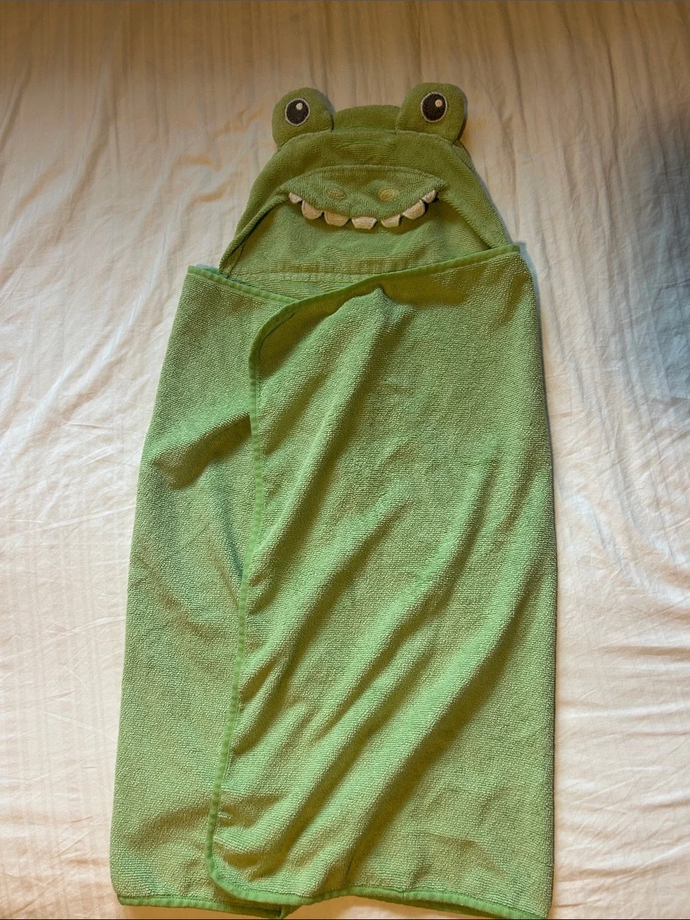 Circo Green Frog Hooded Towel Poncho